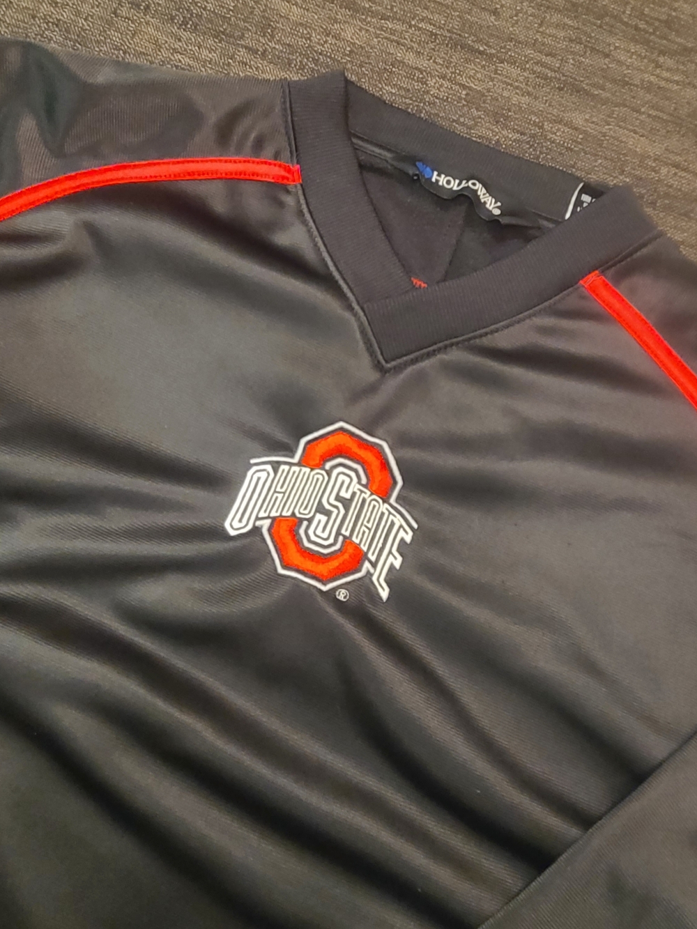 Ohio State Buckeyes Holloway Long Sleeve Mens Medium Black/Red Pullover